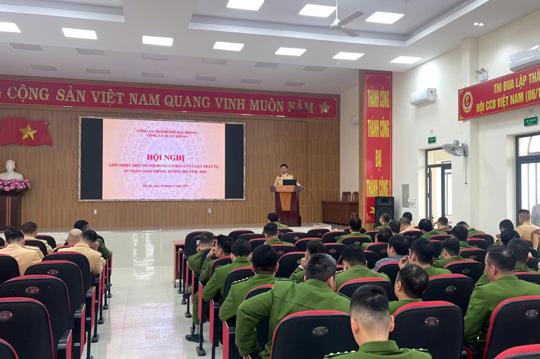 Công an quận Hải An: Giới thiệu về Luật Trật tự, an toàn giao thông đường bộ năm 2024